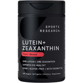 Sports Research Lutein and Zeaxanthin bottle front for daily eye support.