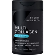 Sports Research Multi Collagen bottle with capsules for convenient daily use
