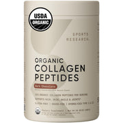 Sports Research Organic Collagen Powder bottle on kitchen counter for daily wellness