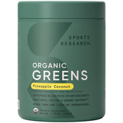 Sports Research Organic Pineapple Coconut Greens can—powder form for daily energy