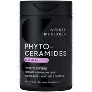 Sports Research Phytoceramides botella frontal para hidratación de la piel.