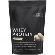 Sports Research Whey Protein Isolate creamy vanilla bag ideal for shakes and baking