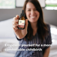 SPRIGS Active Labor red raspberry leaf detail suggests uterine tone support.