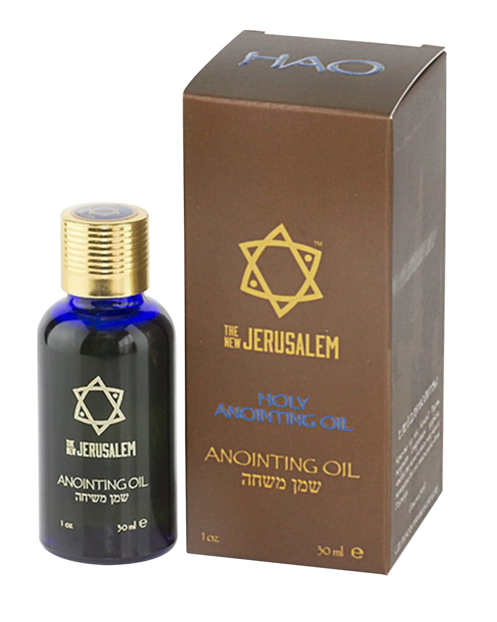 Spring Nahal holy anointing oil bottle from Jerusalem, ideal for sacred rituals and blessings.