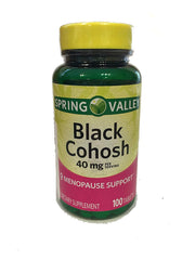 Spring Valley Black Cohosh Extract bottle for menopause support