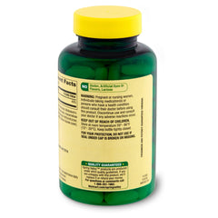Spring Valley Calcium 600mg bottle label with dosage and ingredients for transparency