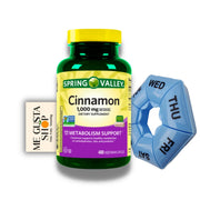 Spring Valley Cinnamon 1000 mg bottle for daily wellness support.
