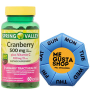 Spring Valley Cranberry softgels bottle for daily wellness.