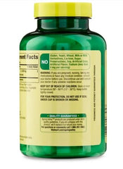 Spring Valley L-Lysine 1000mg label detail with non-GMO and gluten-free features.