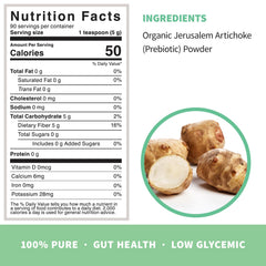 Sprout Living Inulin powder in smoothie, mild sweetness boosts fiber.