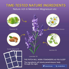 Close-up of lavender and jasmine ingredients in Sqie Sleep Patches