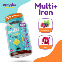 Close-up of Squiggles berry-flavored gummies highlighting chewy texture and taste.