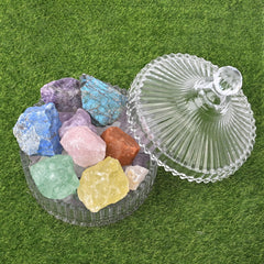 SSAKUGGI Green Fluorite garden decor creating a tranquil natural vibe