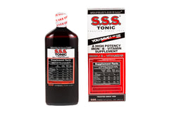 S.S.S. Tonic frasco de hierro de alta potencia para energía diaria.