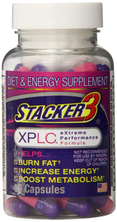 Stacker 2 Original Stacker 3 XPLC bottle with weight management support and energy-friendly formula.