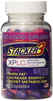 Stacker 2 Original Stacker 3 XPLC bottle with weight management support and energy-friendly formula.