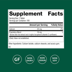 Standard Process Antronex bottle back with supplement facts and usage notes.