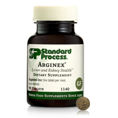Standard Process Arginex bottle front view highlighting packaging