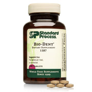 Standard Process Bio-Dent bottle label highlighting bone and muscle support