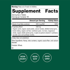 Standard Process Cataplex A bottle close-up emphasizes whole-food vitamin A for mucous membranes.