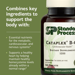 Cataplex B-GF ingredients panel close-up showing B vitamins and whole-food blend.