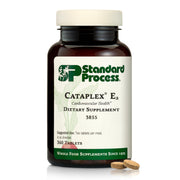 Standard Process Cataplex E2 bottle with tablets for antioxidant support and cellular health.