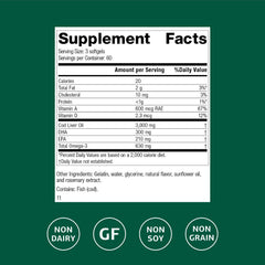 Standard Process Cod Liver Oil capsules showing convenient softgels for easy daily use.