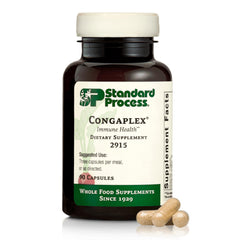 Standard Process Congaplex bottle closeup for daily thymus support and immune wellness