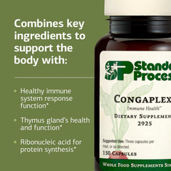 Standard Process Congaplex bottle pour into glass for convenient dosing.