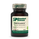 Standard Process Drenamin bottle front view highlighting adrenal support.