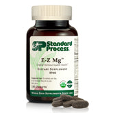 Standard Process E-Z Mg bottle label shows organic magnesium for nervous system support