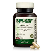 Standard Process Fen-Cho bottle—gluten-free digestive support for daily wellness.