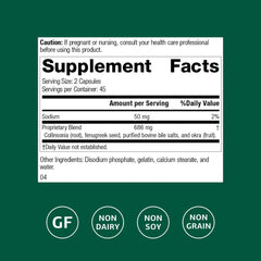 Fen-Cho capsules close-up for on-the-go digestive support.