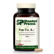 Standard Process For-Til B12 bottle with capsules, supporting brain and nervous system health