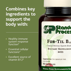 For-Til B12 box photographed, emphasizing non-dairy and non-soy formulation
