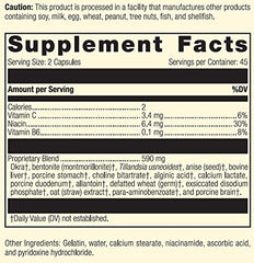 Gastrex ingredients include okra and tilandsia-usneoides for a nutrient blend.