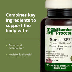 Standard Process Super-EFF ingredients highlight flaxseed oil components.