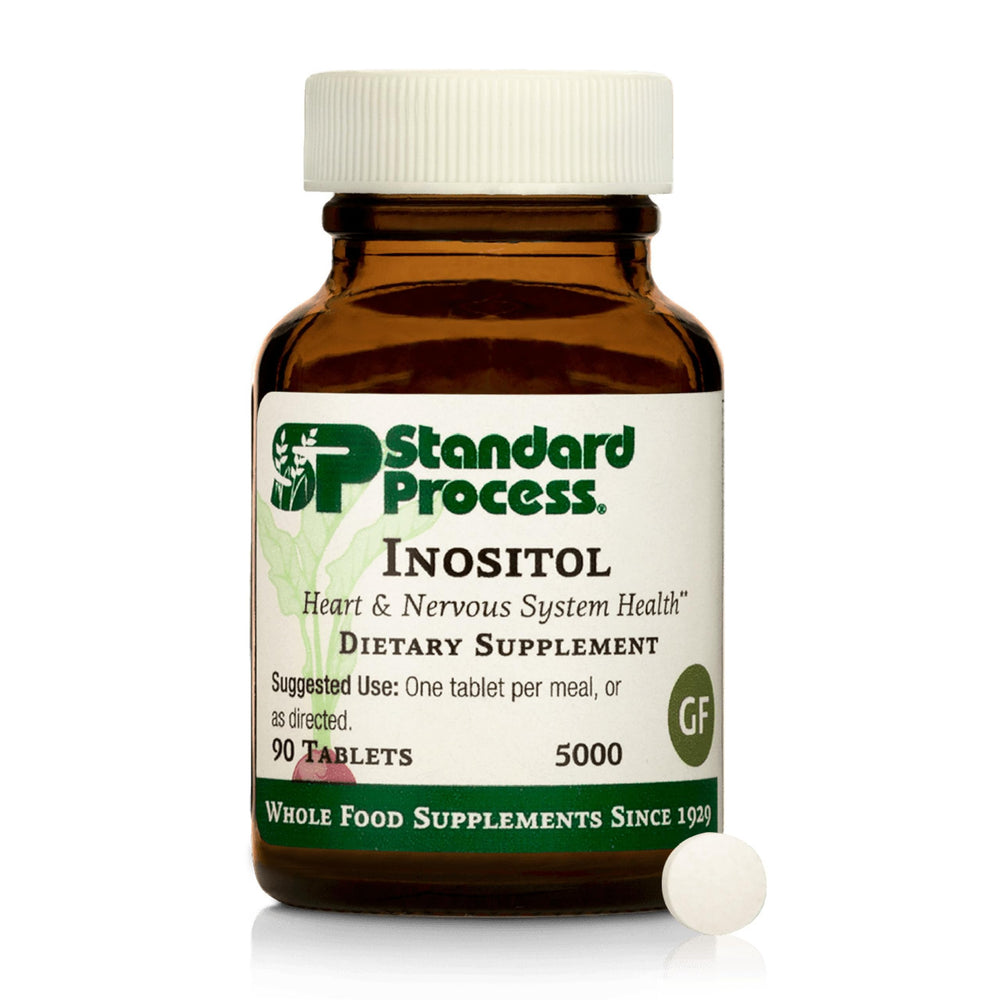 Standard Process Inositol bottle highlighting nervous system support potential
