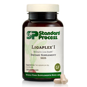 Standard Process Ligaplex I bottle front highlighting joint support and bone health.