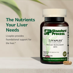 Livaplex bottle pour captures easy dosing for gut and liver health