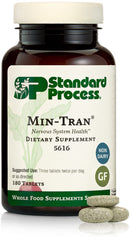 Standard Process Min-Tran bottle closeup supports nervous system wellness