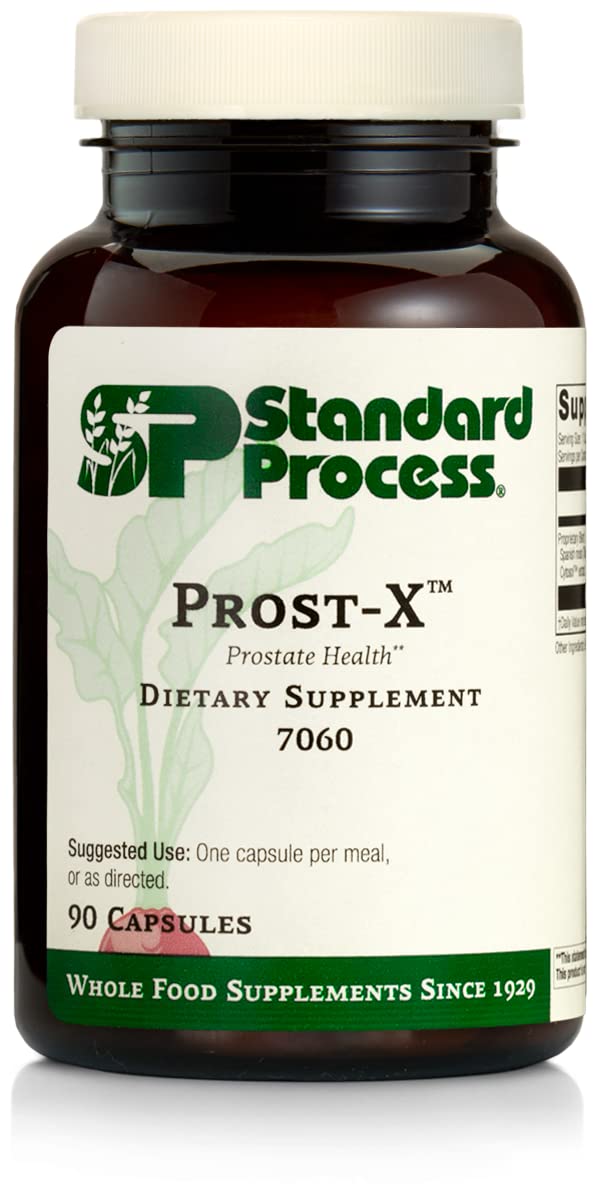 Standard Process Prost-X bottle highlighting whole-food prostate health support.