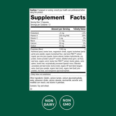 Rumaplex bottle label from Standard Process showing vitamin content.