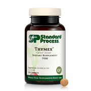 Standard Process Thymex cytosol tablets in bottle provide daily immune support potential.
