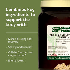 Standard Process Veg-E Complete Pro includes essential amino acids from organic plant proteins