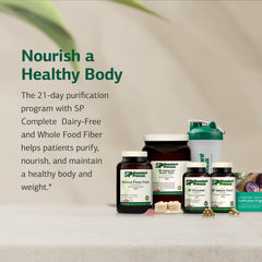 Whole Food Fiber tub highlights digestive regularity support for the program.