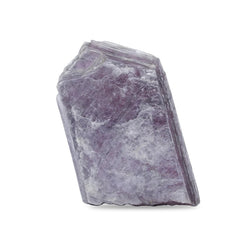 Starborn Lepidolite crystal highlights natural color variation that enhances ambient decor.