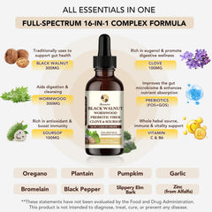 Starisetme Wormwood Black Walnut drops highlight convenient daily digestive wellness.