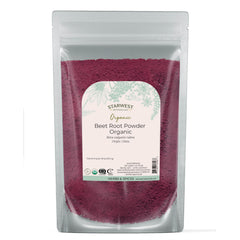 Starwest Beet Root Powder jar closeup showing pure powder ideal for smoothies.
