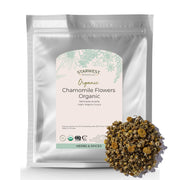 Starwest Botanicals chamomile flowers whole bag for loose leaf tea and fresh flavor.